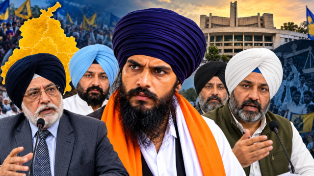 Niranjan Singh Joins Waris Punjab De Amritpal Singh Party पूर्व ED अधिकारी निरंजन सिंह और मनप्रीत सिंह अयाली वारिस पंजाब दे में शामिल होने के दौरान