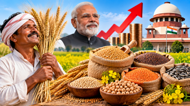 रबी फसलों के MSP 2027-28 में बढ़ोतरी, गेहूं सरसों मसूर और कुसुम के नए समर्थन मूल्य