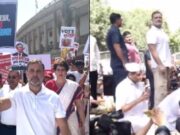 ‘Gyanesh, It’s Done Bro’… बैरिकेड पर चढ़े राहुल गांधी, प्रियंका-अखिलेश समेत कई विपक्षी नेता हिरासत में CEC ज्ञानेश कुमार के खिलाफ प्रदर्शन के दौरान बैरिकेड पर चढ़े राहुल गांधी और हिरासत में लिए गए विपक्षी नेता
