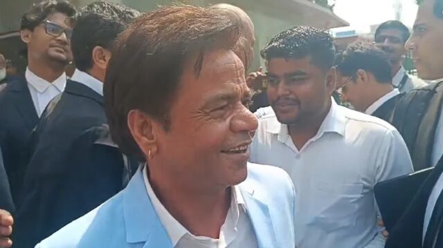 Actor Rajpal Yadav during Supreme Court hearing over cheque bounce and 5 crore loan case