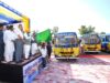 भगवंत मान ने हरी झंडी दिखाकर रवाना कीं 100 Mini Buses, गांवों को शहरों से जोड़ने का बड़ा प्लान मुख्यमंत्री भगवंत मान 100 नई मिनी बसों को हरी झंडी दिखाते हुए