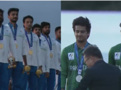 Asian Games 2026: पाकिस्तान को 19 रन से हराकर भारत ने जीता गोल्ड, पोडियम पर बजा जन-गण-मन एशियन गेम्स 2026 में पाकिस्तान को हराकर गोल्ड मेडल जीतने वाली भारतीय क्रिकेट टीम