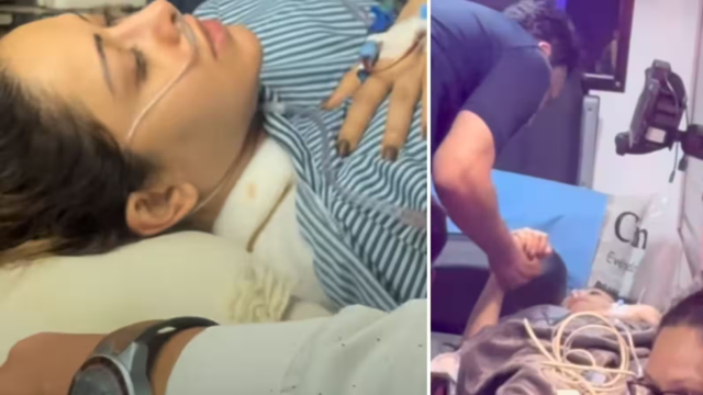 Nushrratt Bharuccha Arrives Mumbai After Bali Accident बाली हादसे के बाद एयर एंबुलेंस से मुंबई पहुंचीं नुसरत भरूचा